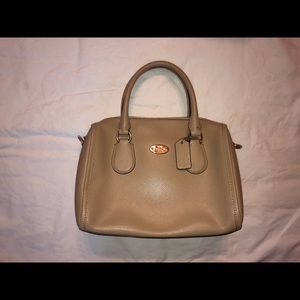 Tan coach crossbody bag
